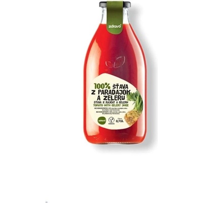 Zdravo 100% paradajky a zeler 0,75 l