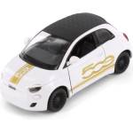 Kinsmart Метална количка Kinsmart Livery Edition - Fiat 500e, 1: 28, бяла (55137)