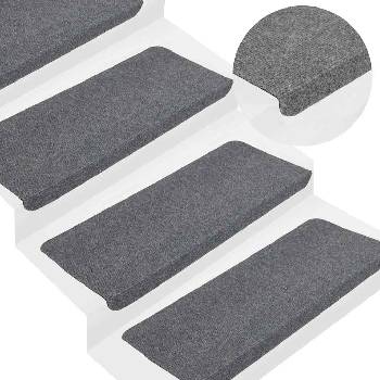 vidaXL Самозалепващи стелки за стълби, 30 бр, сиво, 65x24, 5x3, 5 см (3365913)