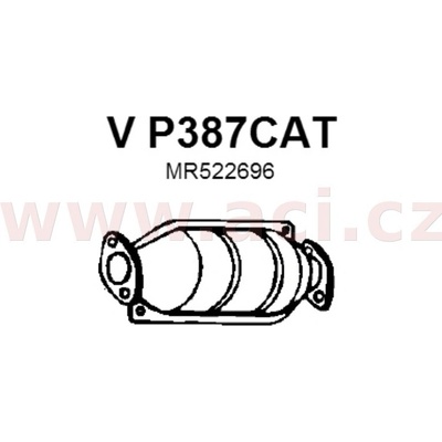 Katalyzátor FENNOsteel Euro 3 (keramická vložka) ACI V P387CAT
