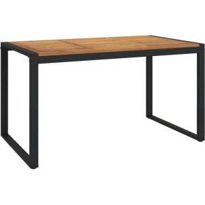  Градинска маса с U-образни крака 140x80x75 см масивна акация - elemento - 450,00 лв