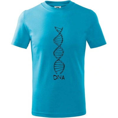 Cyklistovo DNA tričko detské svetlý tyrkys