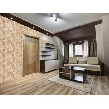 DIMEX ART s. r. o Луксозна флизелинова тапета кафяви листа