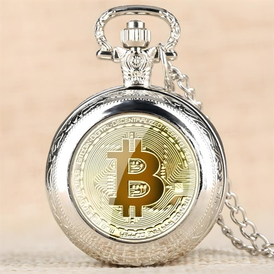 Bitcoin Джобен часовник Bitcoin - Сребърен KP5816