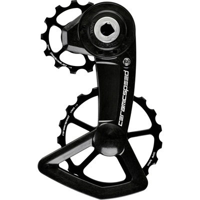 Kladky a ramienko prehadzovačky Ceramicspeed OSPW X Coated pre Sram AXS XPLR - black uni