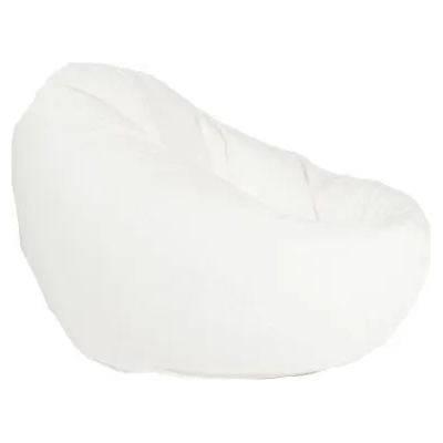 Pufrelax Пуф круша 320л. , Nirvana Grande - White, PU кожа, Пълнеж от полистиролни перли