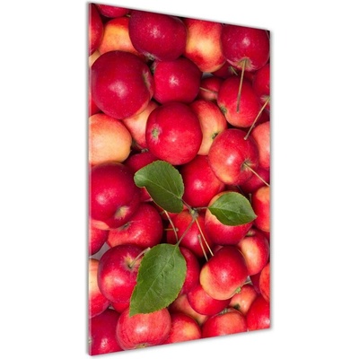 Vertikálny foto obraz sklo tvrdené Červená jablká 50x100 cm