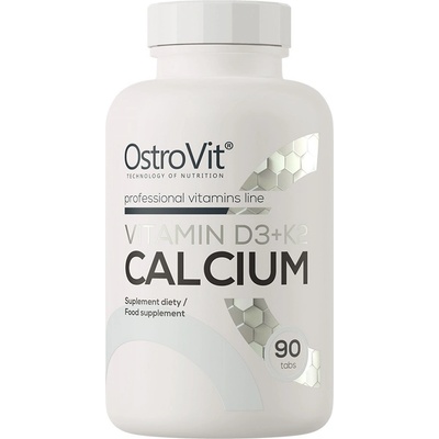 OstroVit Vitamin D3 + K2 + Calcium, 90 Tablets