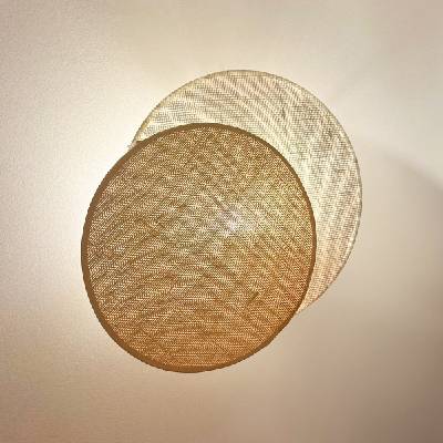 Brilagi - Стенно осветително CIRCLES 1xE27/15W/230V 45x45 см беж/крем (BG1283)