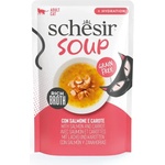 Schesir Pink Wild Salmon & Carrots in Soup 40 g супа за котки със сьомга и моркови