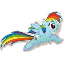 Flexmetal Foliový balonek My little Pony létající Rainbow Dash 59 cm