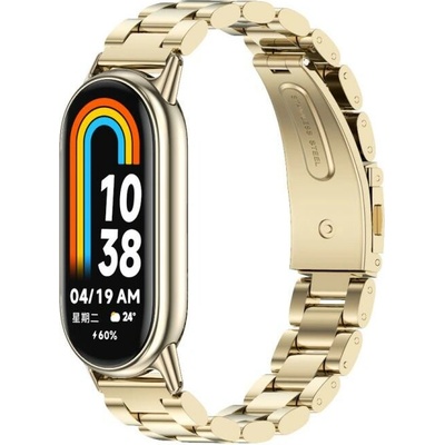 VSECHNONAMOBIL 118044 CLASSIC Kovový řemínek pro Xiaomi Smart Band 10 / 9 / 8 zlatý