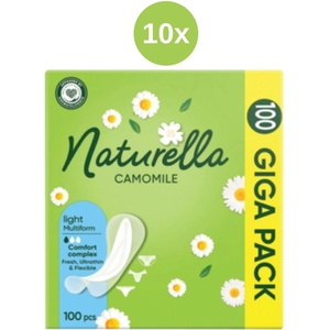 Naturella интимни гелове 10x (100 бр. /кутия) Светъл камуфлаж