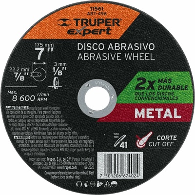 Truper eXpertRezný kotúč ABT-496 180 mm 11561