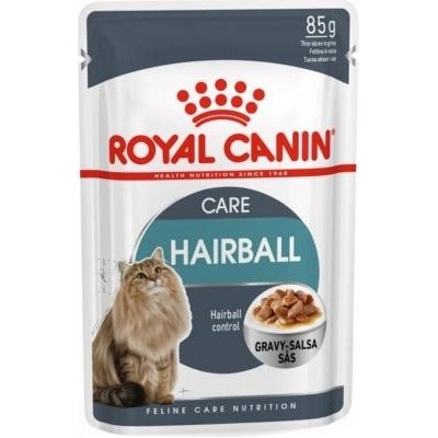 Royal Canin FHN HAIRBALL CARE IN GRAVY ve šťávě na podporu vylučování chomáčů chlupů 85 g