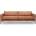 Scandic Кафяв диван от изкуствена кожа 216 cm Rate - Scandic (14884SN BROWN)