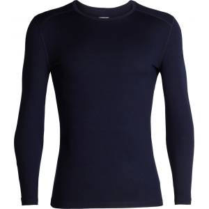 Icebreaker Мъжко мериносово термобельо Icebreaker 260 Tech L/S Crewe Merino base layer - Midnight Navy - размер XXL (015-0865-0215)