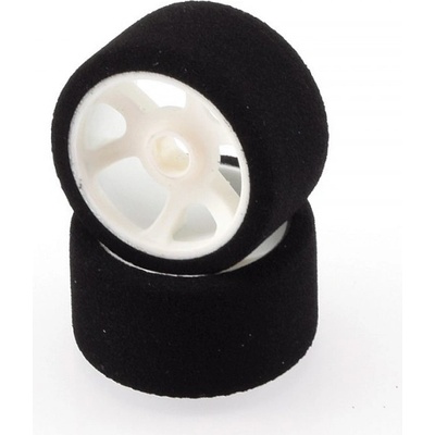 HOT RACE TIRES Mechové přední gumy 1/12 bílý disk sh 30