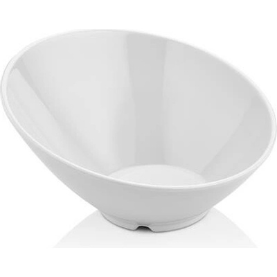 Fine Dine 779712 Šikmá melaminová miska bílá 262 x 138 mm