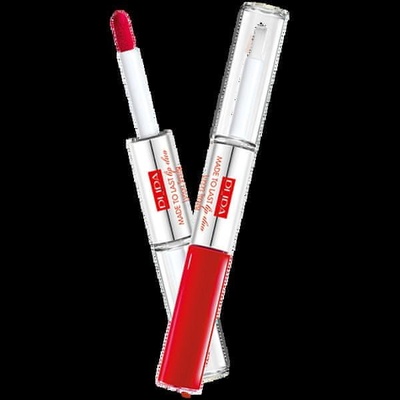 Pupa Dlouhotrvající tekutá rtěnka Made To Last Lip Duo Liquid Lip Colour 006 Fire Red 2 x 4 ml