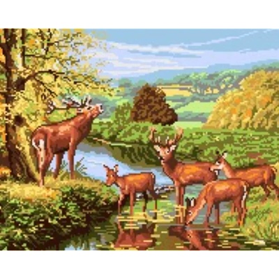 Казанлъшки гоблени Гоблен Елени край реката Anchor (Немски)