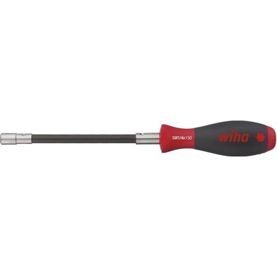 Wiha Šroubovák s držákem nástavců SoftFinish s uchycením rozpěrným kroužkem Pružný dřík, 1/4" 150 mm (01479) 38614