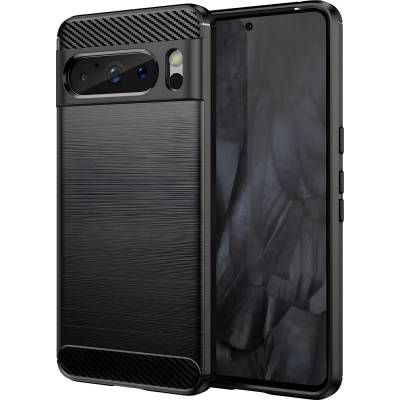 Google Carbon Shield TPU калъф за Google Pixel 8 Pro - Черен KP27950