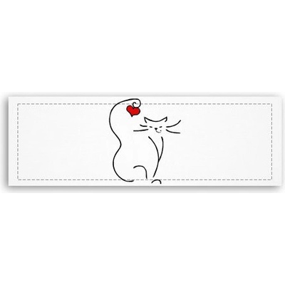 Fotoobraz 150x55 cm panorama Love cat