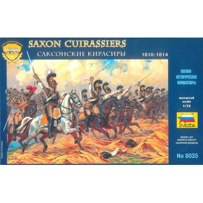 Zvezda Saxon Cuirassiers 1810-1814 Wargames AoB figurky 8035 1:72