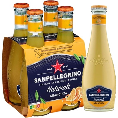 Sanpellegrino Aranciata sklo 4 x 200 ml