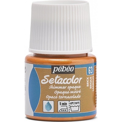 Pébéo Setacolor opaque farba na textil 63 shimmer brick 45 ml