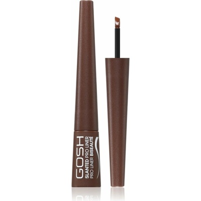 Gosh COPENHAGEN Slanted Pro Liner tekuté linky na oči 003 Matt Brown 2.5 ml
