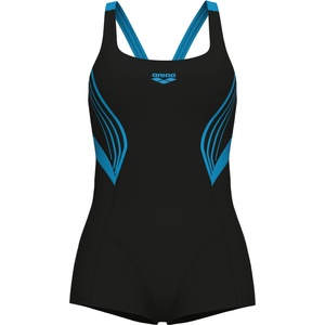 arena Дамски бански костюм Arena Women's Kaori Combinaison Swimsuit - Black / Turquoise - размер 46 (EU) (150-2728-0517)