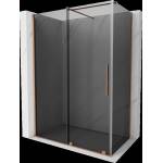 Mexen Velar плъзгаща се душ кабина 150 x 90 cm, графит, матова мед - 871-150-090-41-65 (871-150-090-41-65)
