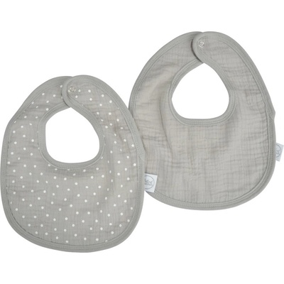 Bébé Douceur Сиви муселинови детски лигавници 2 броя - Bébé Douceur (6REP273GR)