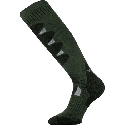 VOXX podkolenky zimní thermo STABIL z merino se stříbrem 106940 khaki