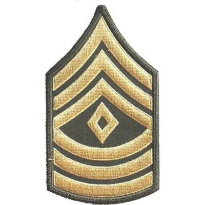 Nášivka: Hodnost US ARMY rukávová First Sergeant olivová | žlutá