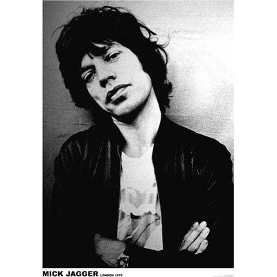 Plagát, Obraz - Mick Jagger - London 1975, 59.4 × 84.1 cm