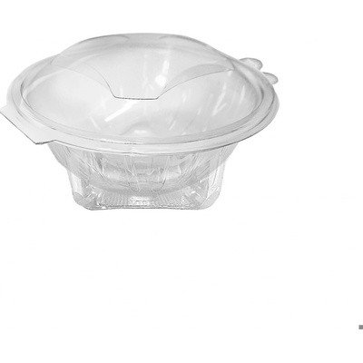 Plastová miska kulatá průhledná s víčkem 150 ml (PET) (50 ks)