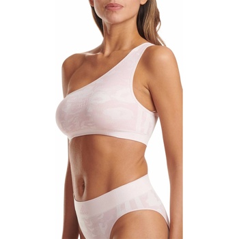 Image 1 of adidas 720 Degree Stretch Asymmetric Bra - pink&print