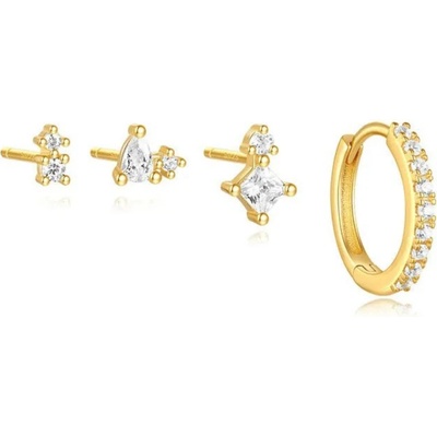 Olivie stříbrné náušnice GOLD 9390