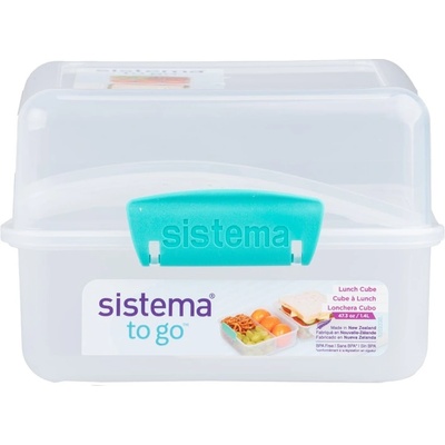 Holmes Products (Europe) Limited Кутия за закуски Sistema TO GO с 2 отделения 1.4 л, мента