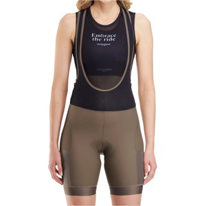 PEPPERMINT Дамски клин за колоездене PEPPERMINT Women's Signature Cargo Bib Cycling bottoms - Cacao (155-2213-0313)