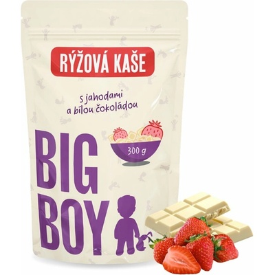 Big Boy Ryžová Kaša s jahodami a bielou čokoládou eko variant 300 g