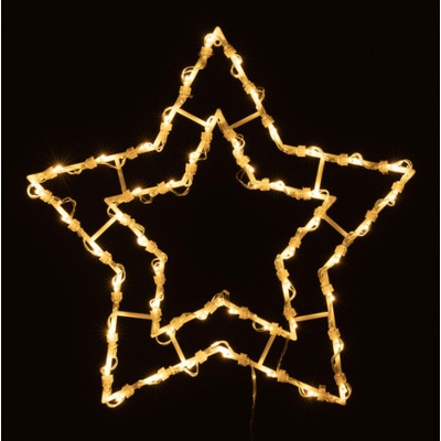 Nexos Vánoční dekorace na okno 50 LED hvězda