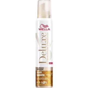 Wella Deluxe Пяна за коса Silky Smooth 4, 200 ml