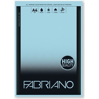 Fabriano Копирна хартия Fabriano Copy Tinta, A4, 80 g/m2, небесносиня, 50 листа (ON1535100095)