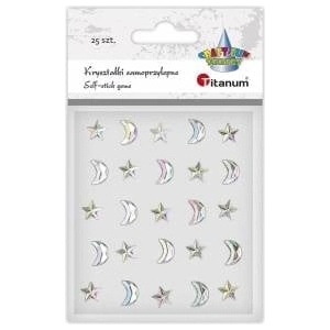 TITANUM Self-adhesive star crystals 10x10mm 15pcs