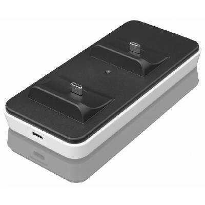 Докинг зарядна станция White Shark - Clinch, бяла/черна (PS5)