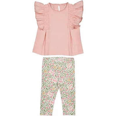 Mayoral Комплект легингс цветя и розова тениска за бебе момиче Mayoral